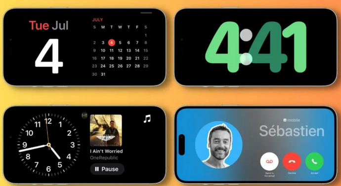 金川苹果手机维修分享iOS17横屏充电待机显示有什么好处 